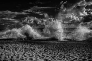 Blowing Rocks Preserve in Black and White