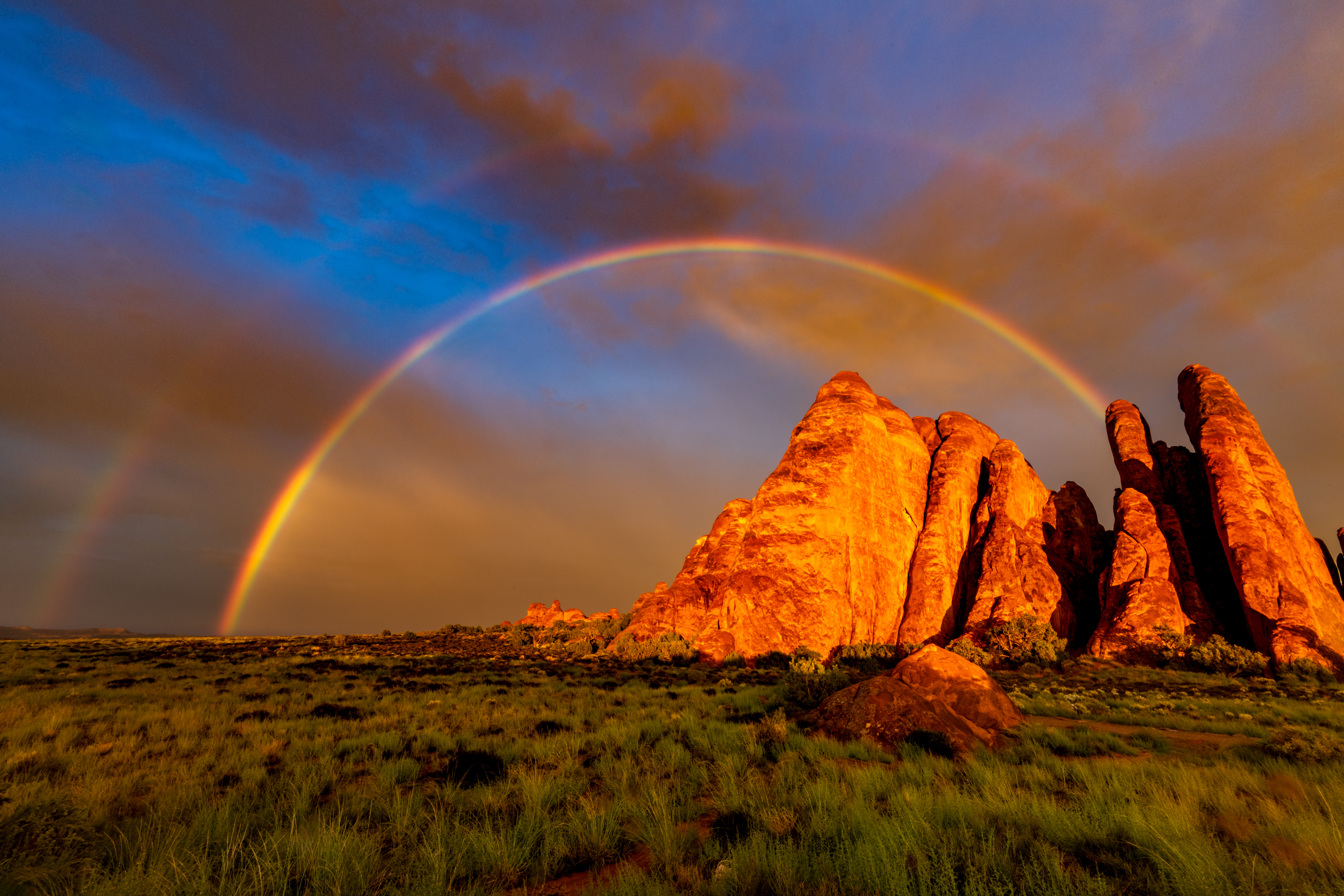 Double Rainbow Arches National Park